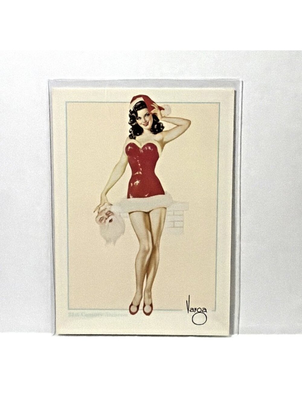 Vargas Girls Dec 1945 Christmas Santa Prototype Trading Card 21st Century 1993